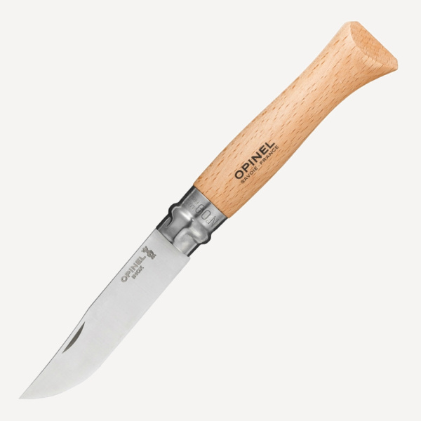 Нож складной Opinel Tradition №9 VRI (INOX) 9см (Бук / нерж. Сталь)